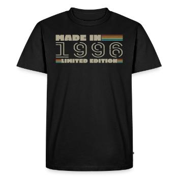 Cadeau d'anniversaire 1996 vintage 1996 né en 1996 - T-shirt Premium bio Homme - noir - Devant - Nico (187cm)