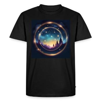 Leo Leo Zodiac Gift Idea - Men's Premium Organic T-Shirt - black - Front - Nico (187cm)