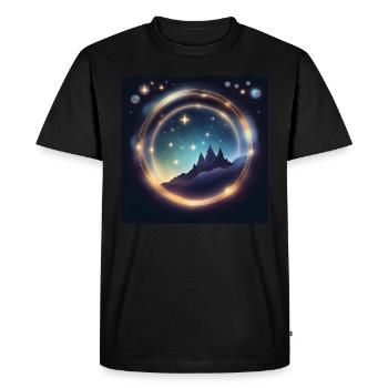 Lion Lion Lion Cadeau du zodiaque - T-shirt Premium bio Homme - noir - Devant - Nico (187cm)