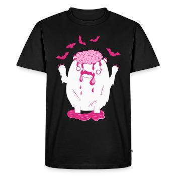 Halloween Monster - T-shirt Premium bio Homme - noir - Devant - Nico (187cm)
