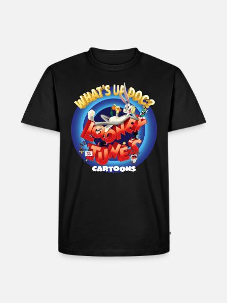 Looney Tunes Cartoons - Premium luomulaatuinen miesten t-paita - musta