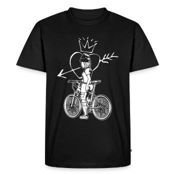 Pour les intrépides amateurs de VTT tout-terrain - T-shirt Premium bio Homme - noir - Devant - Nico (187cm)