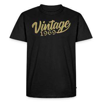 1969 Vintage 1969 Cadeau D'anniversaire 1969 Rétro - T-shirt Premium bio Homme - noir - Devant - Nico (187cm)