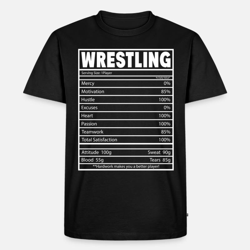 Ringen - Männer Premium Bio T-Shirt - Schwarz