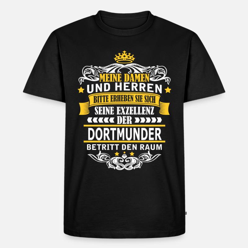 DORTMUND - Männer Premium Bio T-Shirt - Schwarz