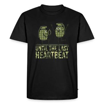 Bague de mariage grenat Wedding Ring Fuse Application - T-shirt Premium bio Homme - noir - Devant - Nico (187cm)