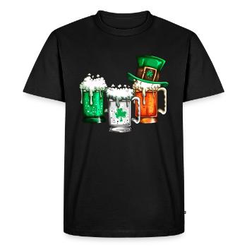 Ireland St Patrick's Day Beer Lovers Beer Drinkers - Men's Premium Organic T-Shirt - black - Front - Nico (187cm)
