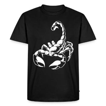 Signe du zodiaque Scorpion - T-shirt Premium bio Homme - noir - Devant - Nico (187cm)