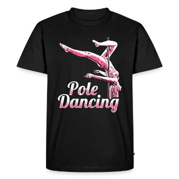 Pole Dancing Dancing Sport Fitness Gym Training - Men's Premium Organic T-Shirt - black - Front - Nico (187cm)