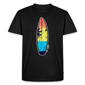 Surfers surfers surfers - T-shirt Premium bio Homme - noir - Devant - Nico (187cm)