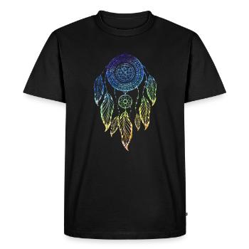 attrape-rêves - T-shirt Premium bio Homme - noir - Devant - Nico (187cm)