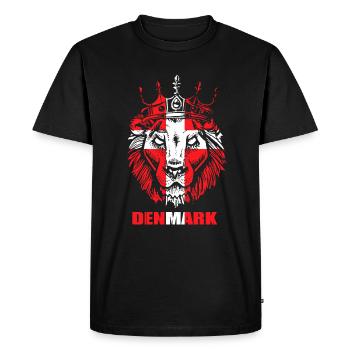 Drapeau Danemark - T-shirt Premium bio Homme - noir - Devant - Nico (187cm)