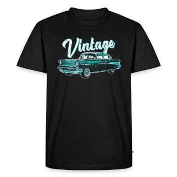 Voitures anciennes classiques Voitures classiques - T-shirt Premium bio Homme - noir - Devant - Nico (187cm)