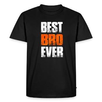 Meilleur frère - T-shirt Premium bio Homme - noir - Devant - Nico (187cm)