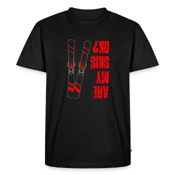 Ski skiing skier skier - Men's Premium Organic T-Shirt - black - Front - Nico (187cm)