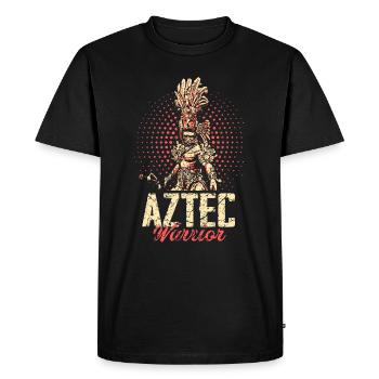 Aztec Warriors Mexico - Men's Premium Organic T-Shirt - black - Front - Nico (187cm)