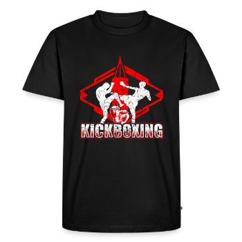 Kickboxing Kickboxer - T-shirt Premium bio Homme - noir - Devant - Nico (187cm)