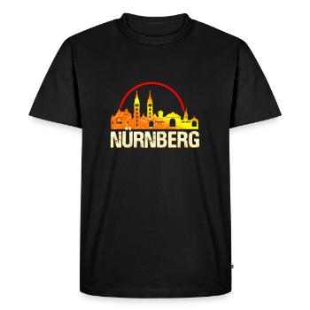 Nuremberg - T-shirt Premium bio Homme - noir - Devant - Nico (187cm)