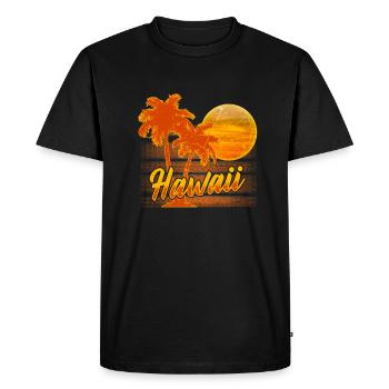 Hawaii - T-shirt Premium bio Homme - noir - Devant - Nico (187cm)