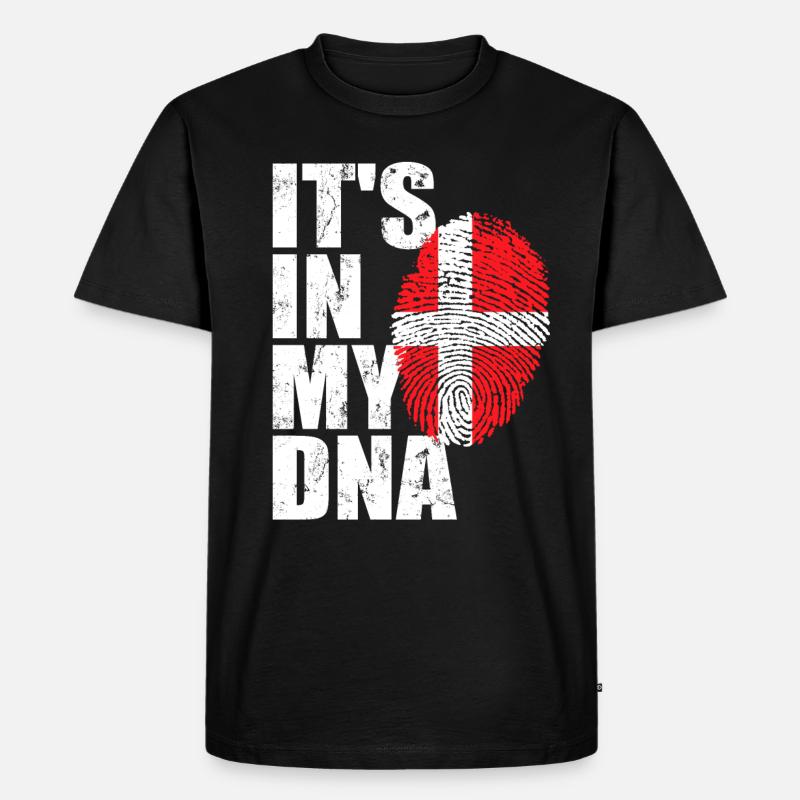 Dänemark Dänisch - Männer Premium Bio T-Shirt - Schwarz