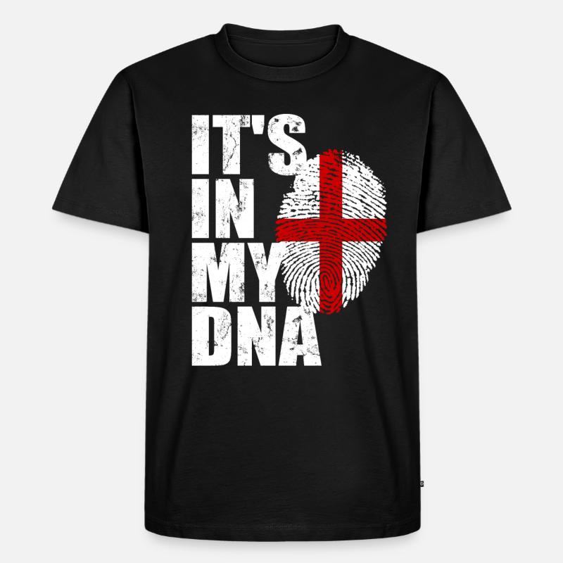 Angleterre Anglais Drapeau anglais - T-shirt Premium bio Homme - noir