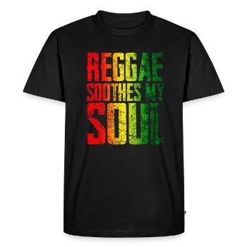 Musique reggae - T-shirt Premium bio Homme - noir - Devant - Nico (187cm)