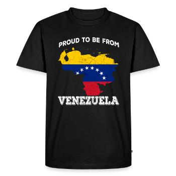 Venezuela - T-shirt Premium bio Homme - noir - Devant - Nico (187cm)