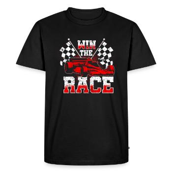 Course racer voiture de sport voiture de course - T-shirt Premium bio Homme - noir - Devant - Nico (187cm)