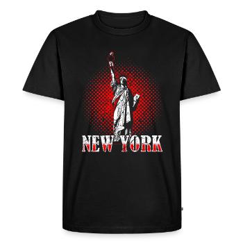 Statue de la liberté de New York - T-shirt Premium bio Homme - noir - Devant - Nico (187cm)