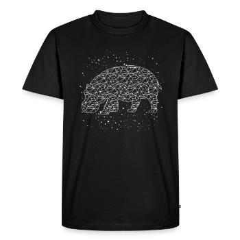 Flusspferd Nilpferd - Männer Premium Bio T-Shirt - Schwarz - Vorne - Nico (187cm)