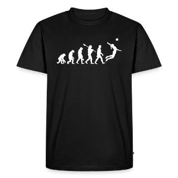 Volley-ball Evolution - T-shirt Premium bio Homme - noir - Devant - Nico (187cm)