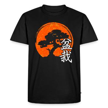 Japon - T-shirt Premium bio Homme - noir - Devant - Nico (187cm)