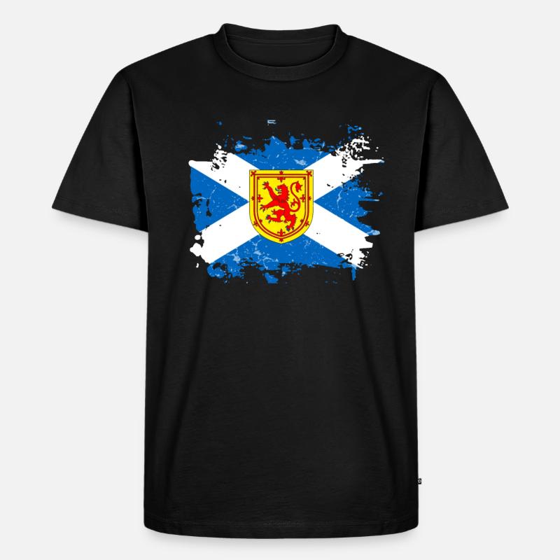 Schottland - Männer Premium Bio T-Shirt - Schwarz