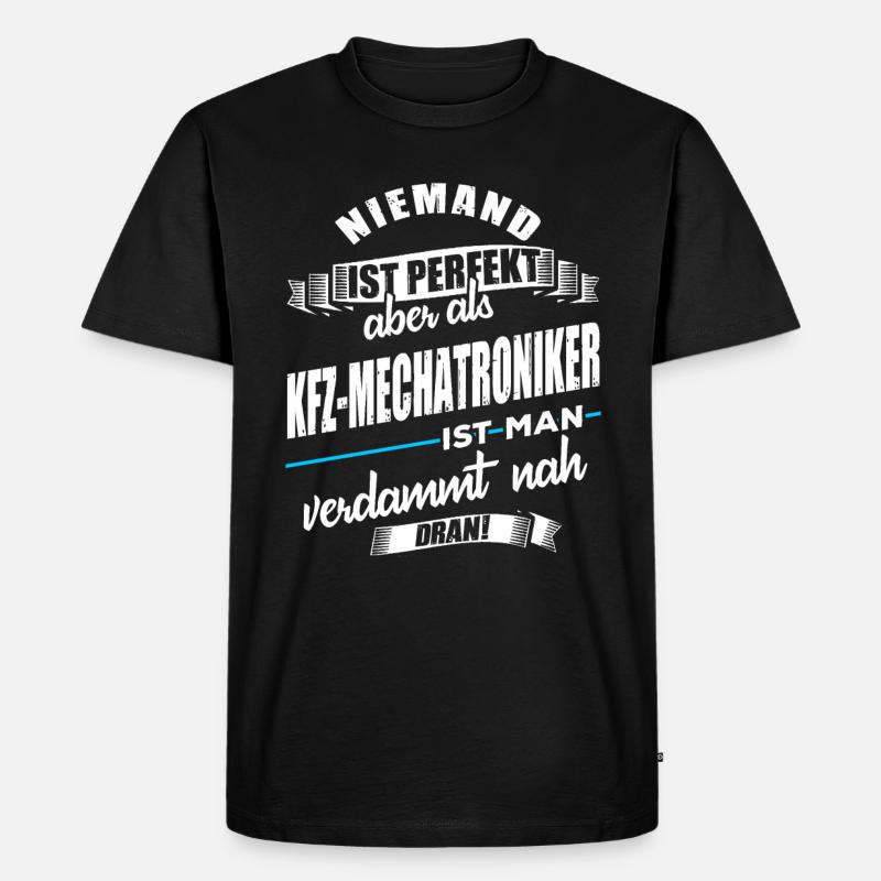 Kfz-Mechatroniker - Männer Premium Bio T-Shirt - Schwarz