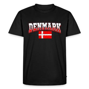 Denmark - Men's Premium Organic T-Shirt - black - Front - Nico (187cm)