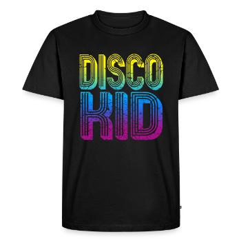 Disco kid - T-shirt Premium bio Homme - noir - Devant - Nico (187cm)