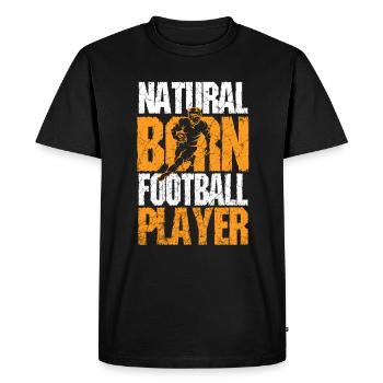 Football américain - T-shirt Premium bio Homme - noir - Devant - Nico (187cm)