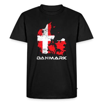 Denmark - Men's Premium Organic T-Shirt - black - Front - Nico (187cm)