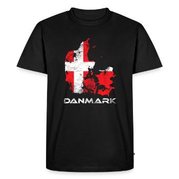 Denmark - Men's Premium Organic T-Shirt - black - Front - Nico (187cm)