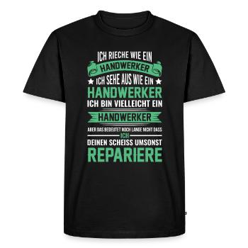 Artisan gift - Men's Premium Organic T-Shirt - black - Front - Nico (187cm)