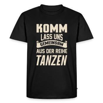 Dance - Men's Premium Organic T-Shirt - black - Front - Nico (187cm)