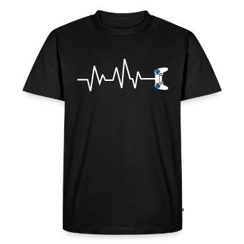 Jeux - Fréquence - Jeux - Jeux - Contrôleur - T-shirt Premium bio Homme - noir - Devant - Nico (187cm)