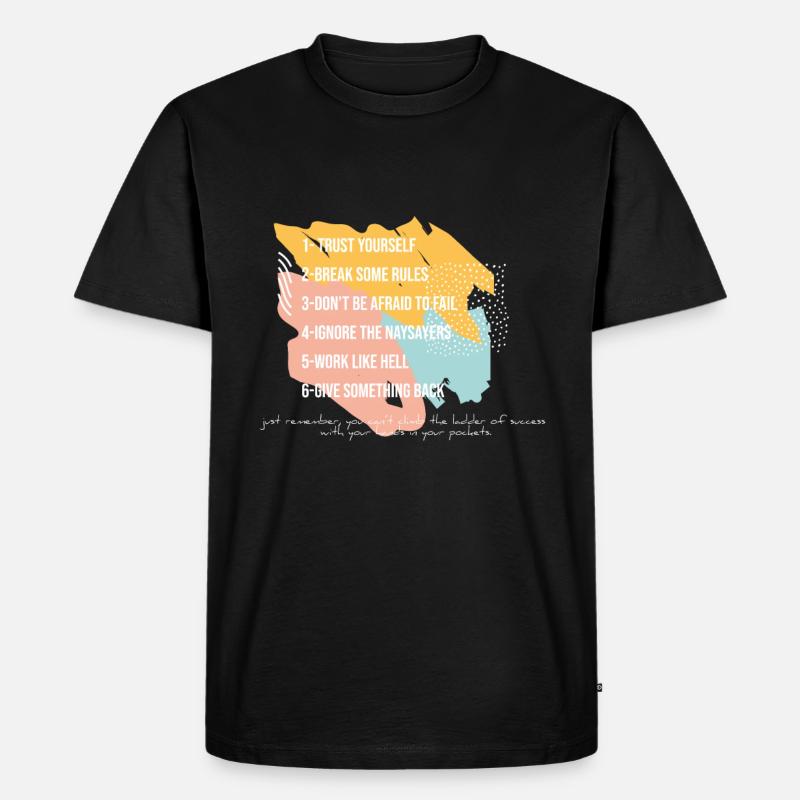 Arnold Schwarzenegger décide du succès - T-shirt Premium bio Homme - noir