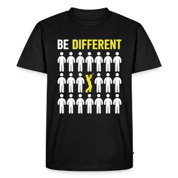 Trompette trompette - T-shirt Premium bio Homme - noir - Devant - Nico (187cm)