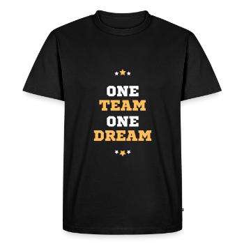 Team dream team title championship stars - Men's Premium Organic T-Shirt - black - Front - Nico (187cm)