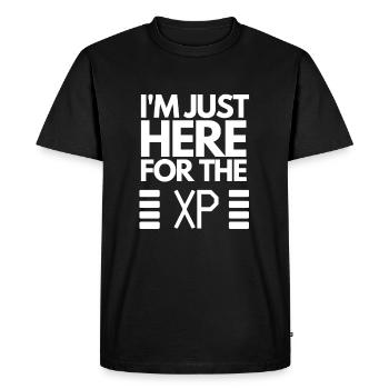 XP Experience Gamer Gaming RPG - Men's Premium Organic T-Shirt - black - Front - Nico (187cm)