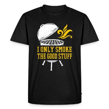Viande Grillée Grillades Grill Qualité Grill - T-shirt Premium bio Homme - noir - Devant - Nico (187cm)