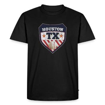 Houston Texas Baseball Cadeau - T-shirt Premium bio Homme - noir - Devant - Nico (187cm)