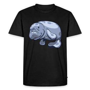 Manatee manatees - Men's Premium Organic T-Shirt - black - Front - Nico (187cm)