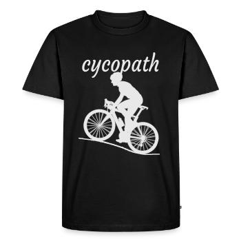 Cycopath - Men's Premium Organic T-Shirt - black - Front - Nico (187cm)